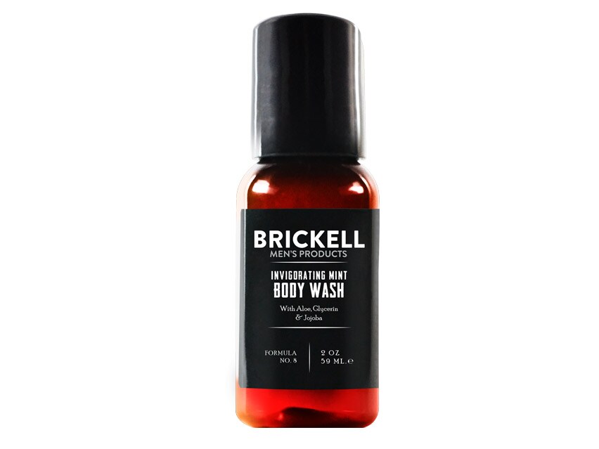Brickell Invigorating Mint Body Wash Travel Size