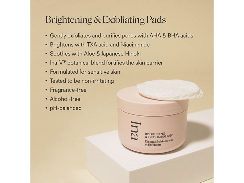 Ina Brightening &amp; Exfoliating Pads