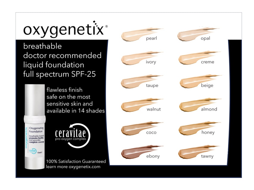 Oxygenetix Shade Matching Card | LovelySkin