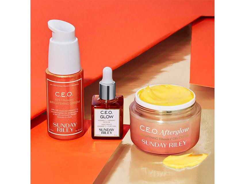 Sunday Riley Morning Buzz Vitamin C Brightening Trio Set - Limited Edition