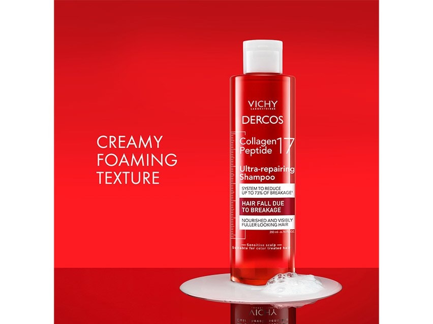 Vichy Dercos Collagen Peptide 17 Ultra-Repairing Shampoo