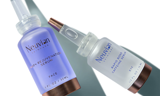 Neuvian NMF+ Rejuvenation Serum and Rapid Bond Caffeine Eye Serum
