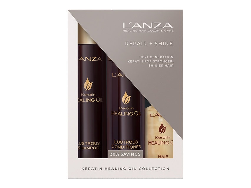 L&#39;ANZA Repair &amp; Shine Keratin Healing Oil Set - Limited Edition