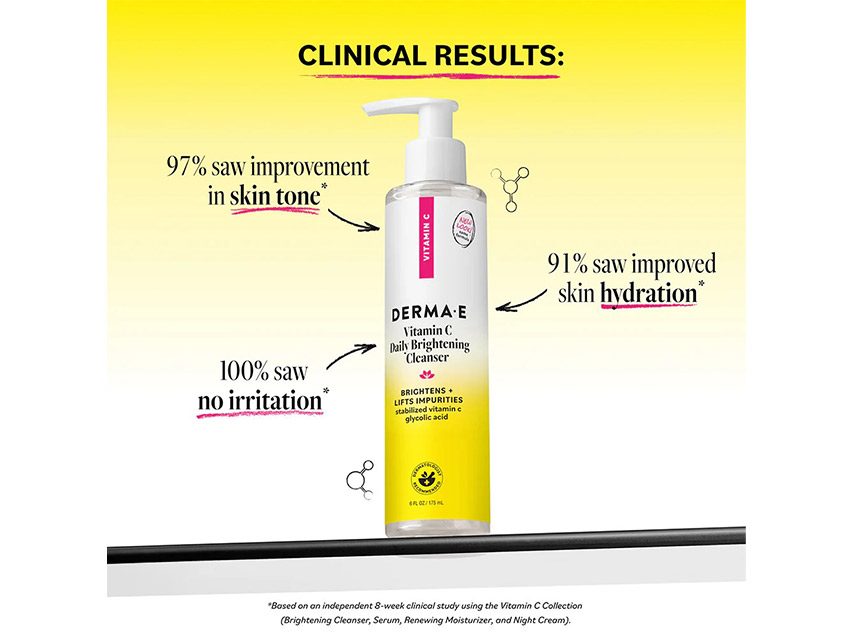 derma e Vitamin C Daily Brightening Cleanser