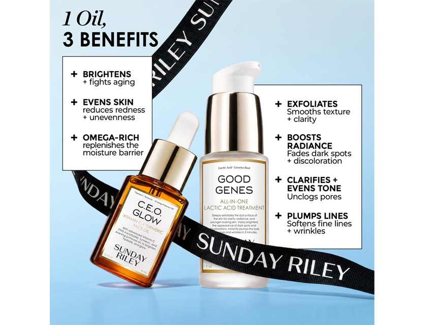 Sunday Riley Sold Out C.E.O. Glow &amp; Good Genes Set - Limited Edition