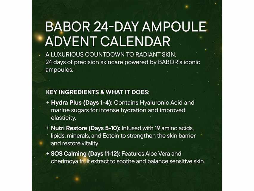 BABOR Advent Calendar 2025 - Limited Edition