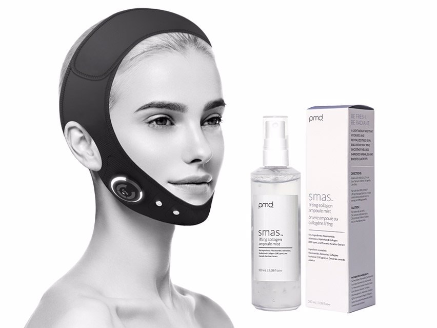 PMD SMAS Lifting Massage Band & Lifting Collagen Ampoule Mist Duo