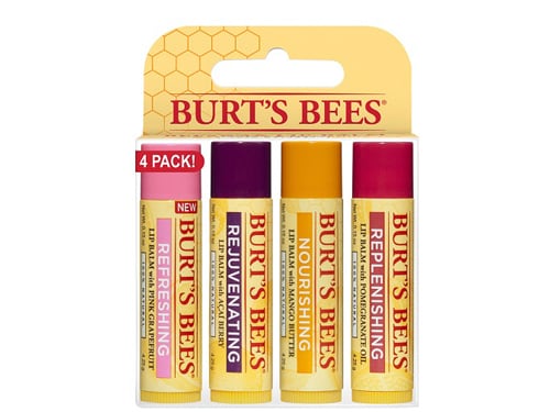 Sympton Natura Amuseren Shop Burt's Bees Superfruit Lip Balm 4 Pack at LovelySkin.com
