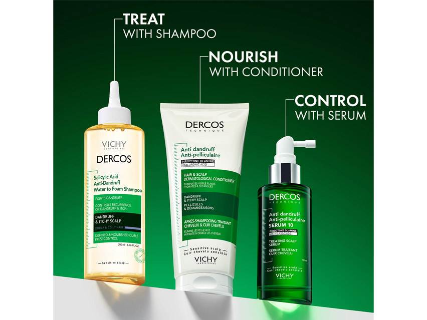 Vichy Dercos Salicylic Acid Anti-Dandruff Water to Foam Shampoo