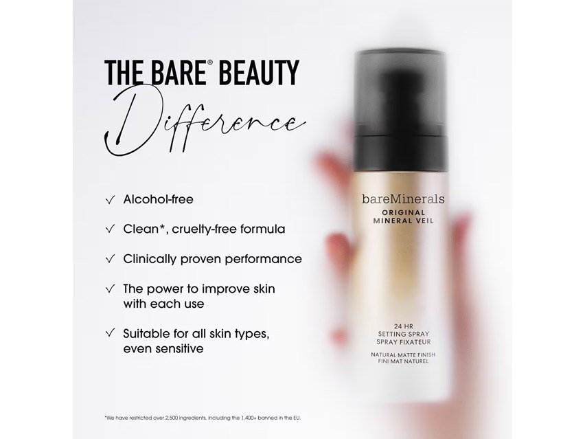 BareMinerals Original Mineral Veil 24HR Natural Matte Setting Spray