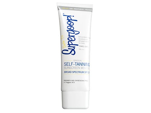 Supergoop! SPF 20 Gradual Self-Tanning Sunscreen Mousse PA+++