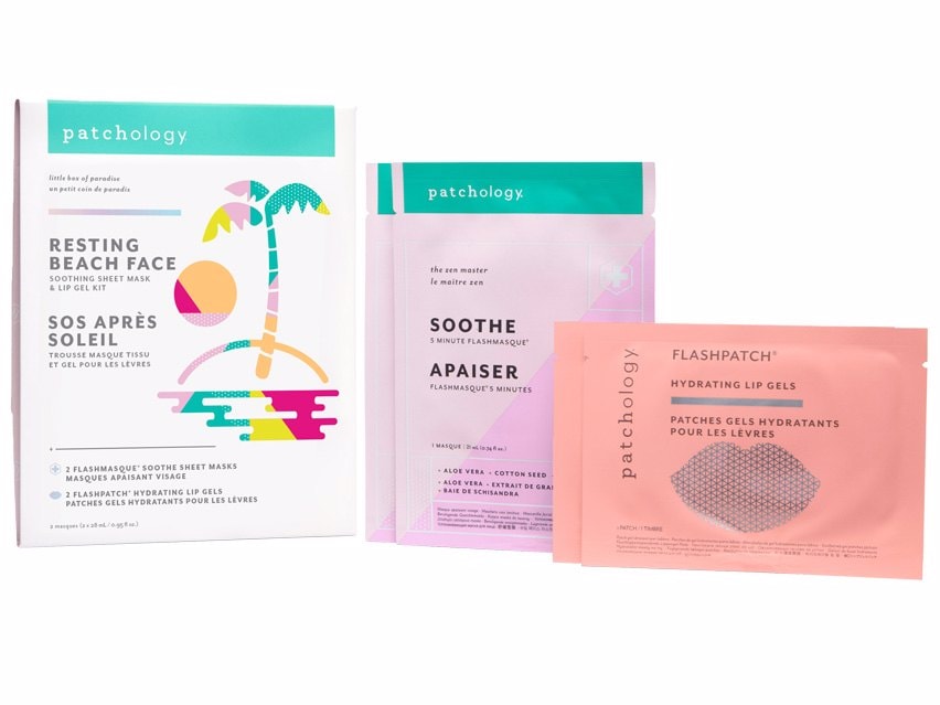 patchology Resting Beach Face Soothing After-Sun Kit