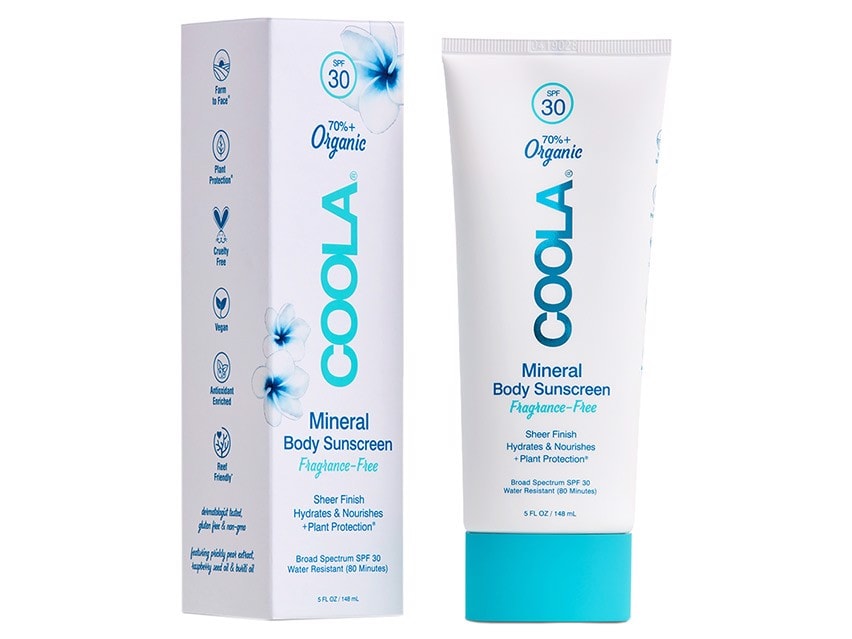 COOLA Mineral SPF 30 Organic Fragrance Free Sunscreen Lotion