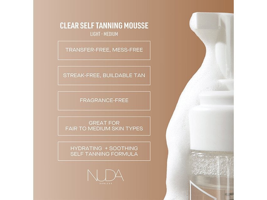 NUDA Sunless Self Tanning Water Mousse