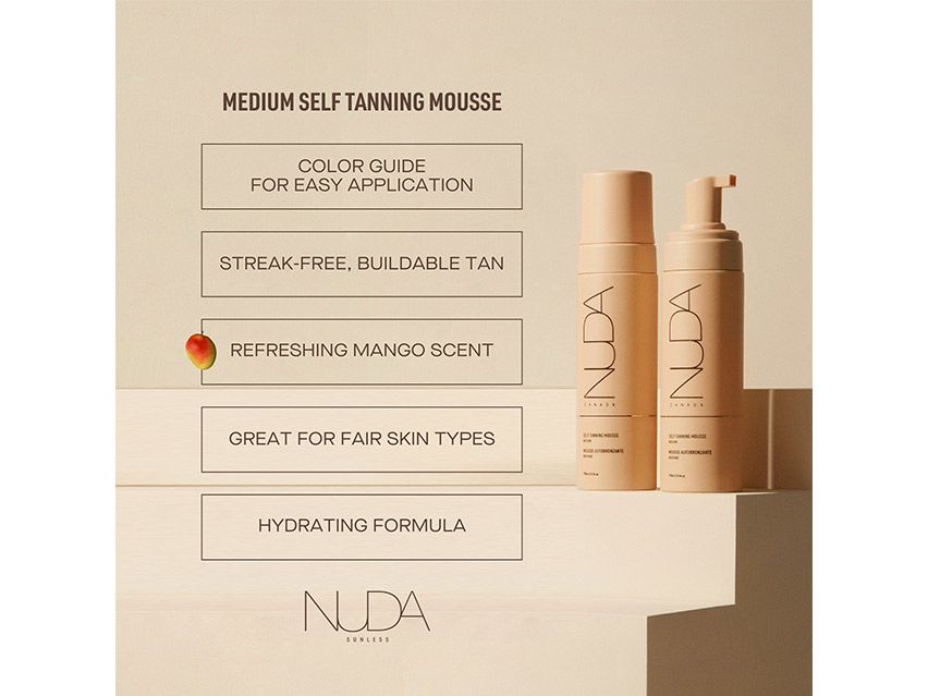 NUDA Sunless Self Tanning Mousse