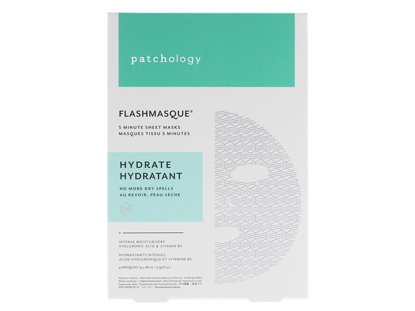 patchology Hydrate FlashMasque Facial Sheets - 4 Pack