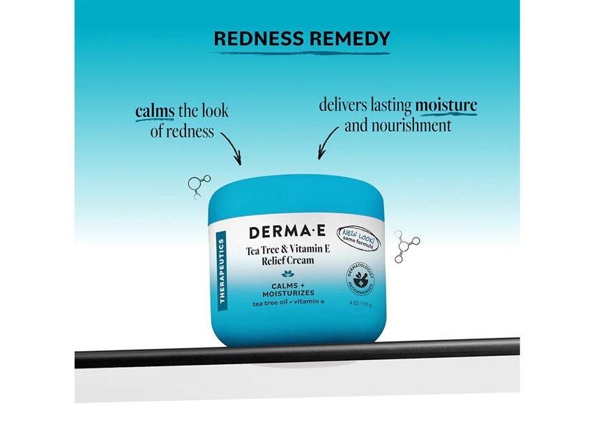 derma e Therapeutic Tea Tree &amp; Vitamin E Relief Cream