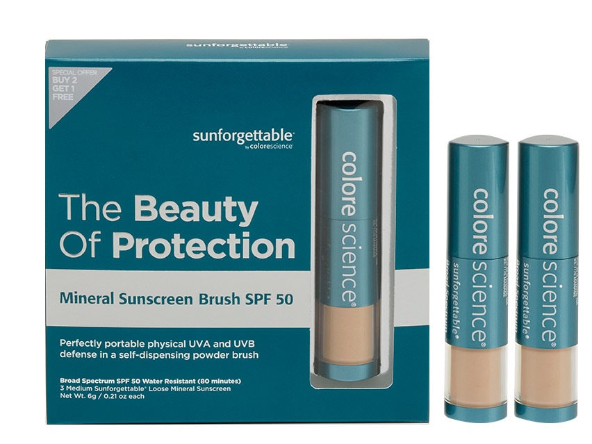Colorescience Sunforgettable Mineral Sunscreen Brush SPF 50 Multipack