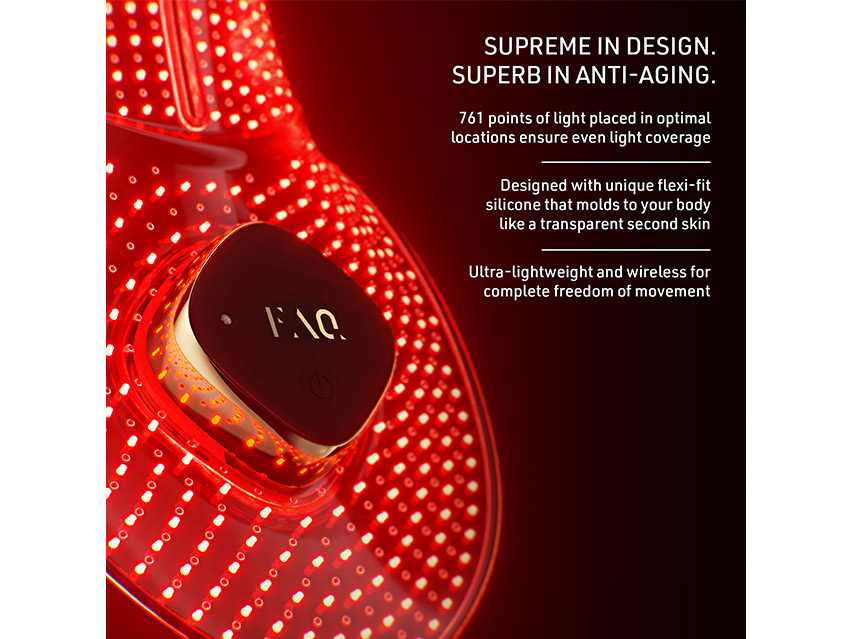 FOREO FAQ 211 Silicone LED Neck &amp; Decollete Mask