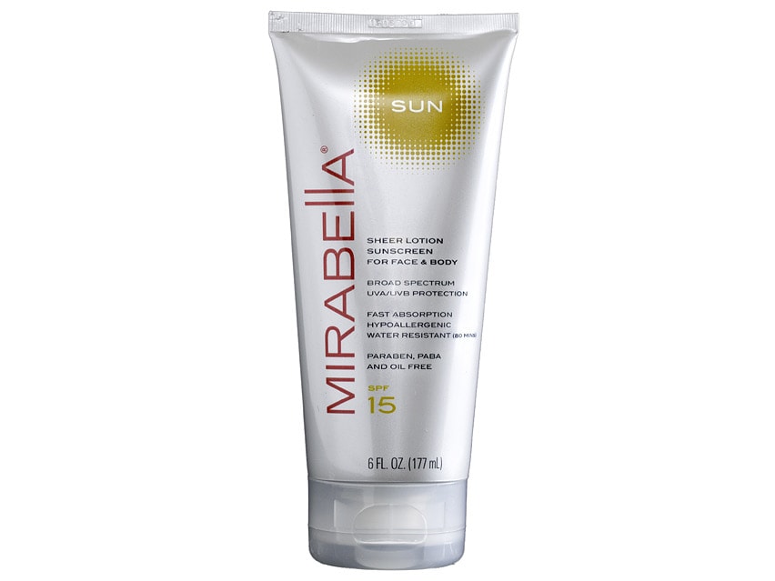 Mirabella Sun Sheer Lotion Sunscreen for Face and Body SPF 15