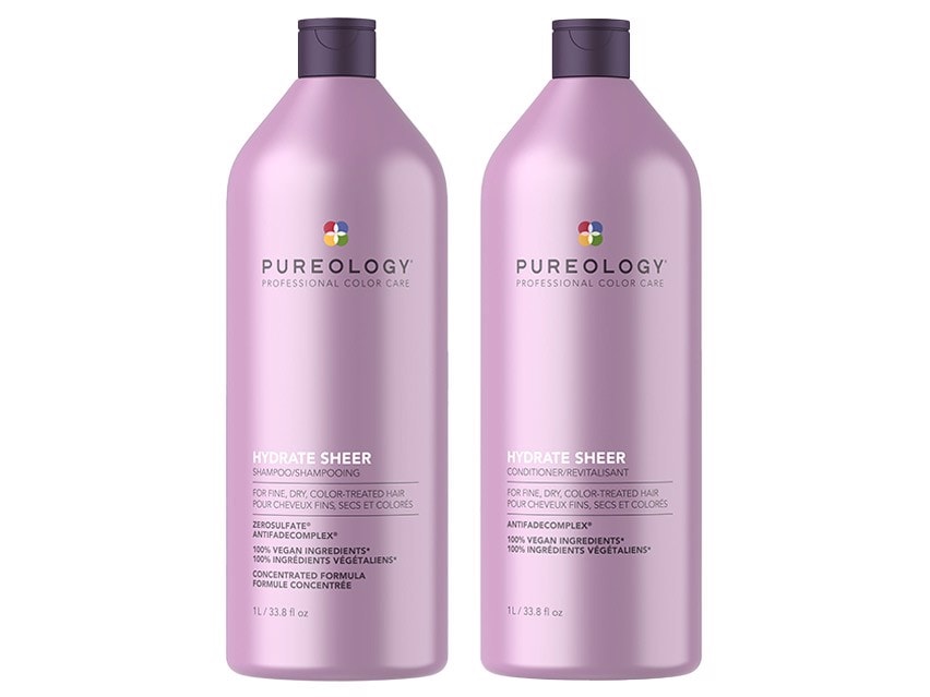 Pureology Hydrate Sheer Shampoo & Conditioner Liter Duo