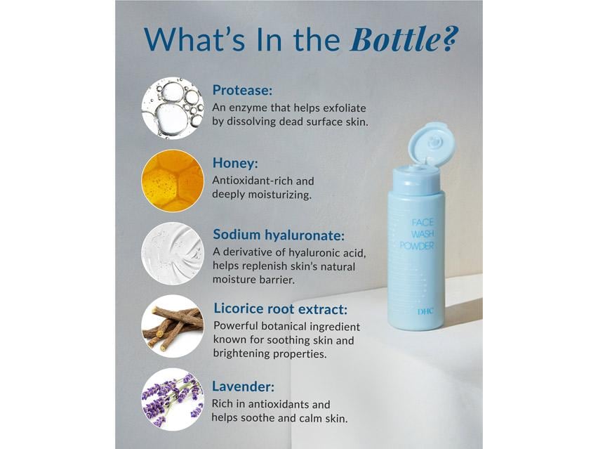 DHC Face Wash Powder Cleanser + Enzyme Exfoliator