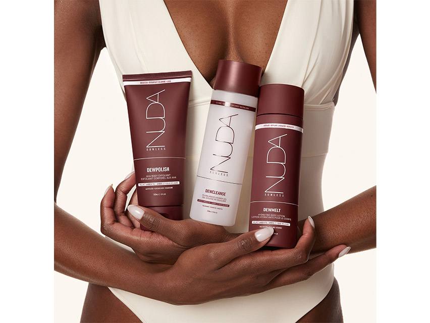 NUDA Sunless DewPolish AHA Body Exfoliant