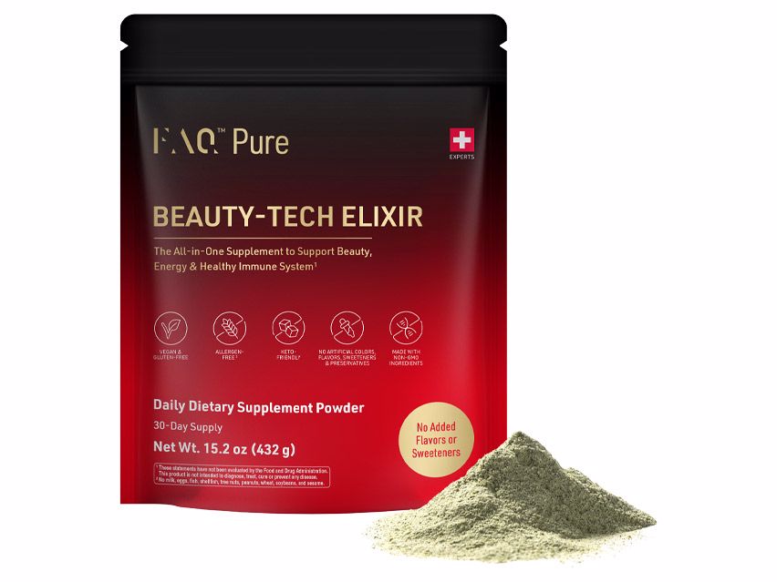 FOREO Beauty-Tech Elixir Daily Food Supplement Powder - No Added Flavors - Scoop & Pour
