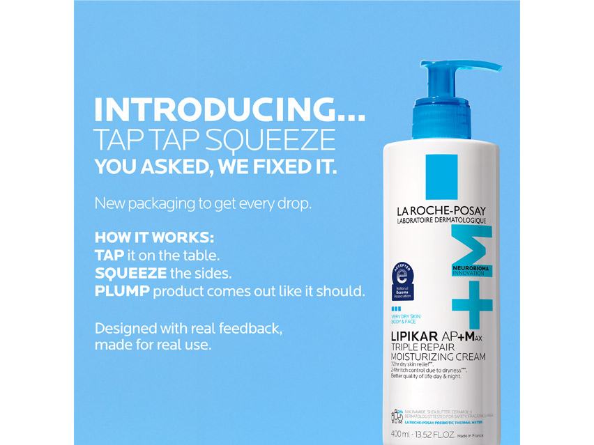 La Roche-Posay Lipikar AP+M Triple Repair Body &amp; Face Moisturizer For Dry Skin