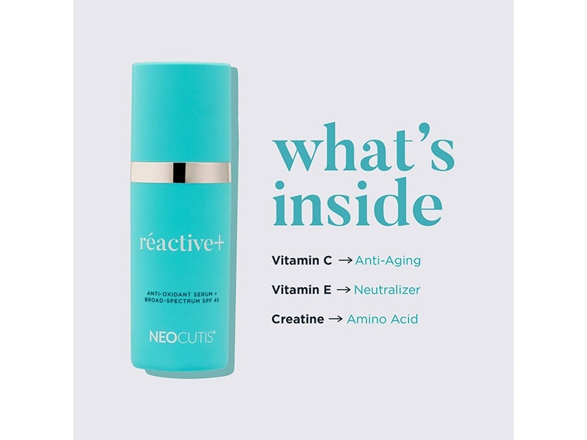 Neocutis ReACTIVE+ Anti-Oxidant Serum + Broad-Spectrum SPF 45