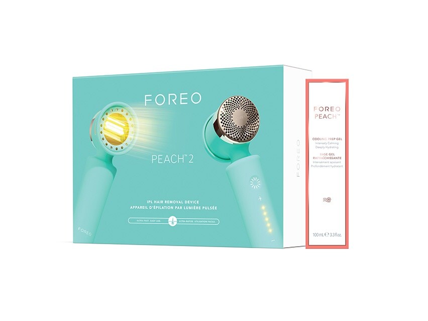 FOREO Peach 2 IPL Hair Removal Device &amp; PEACH Cooling Prep Gel Set - Limited Edition