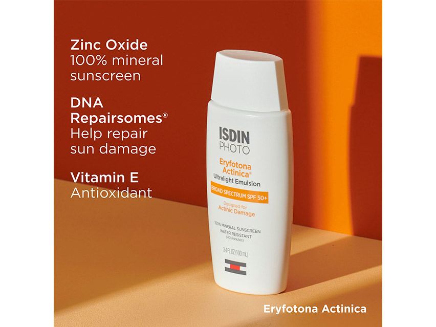 ISDIN Eryfotona Actinica Daily Lightweight Mineral SPF 50+ Sunscreen