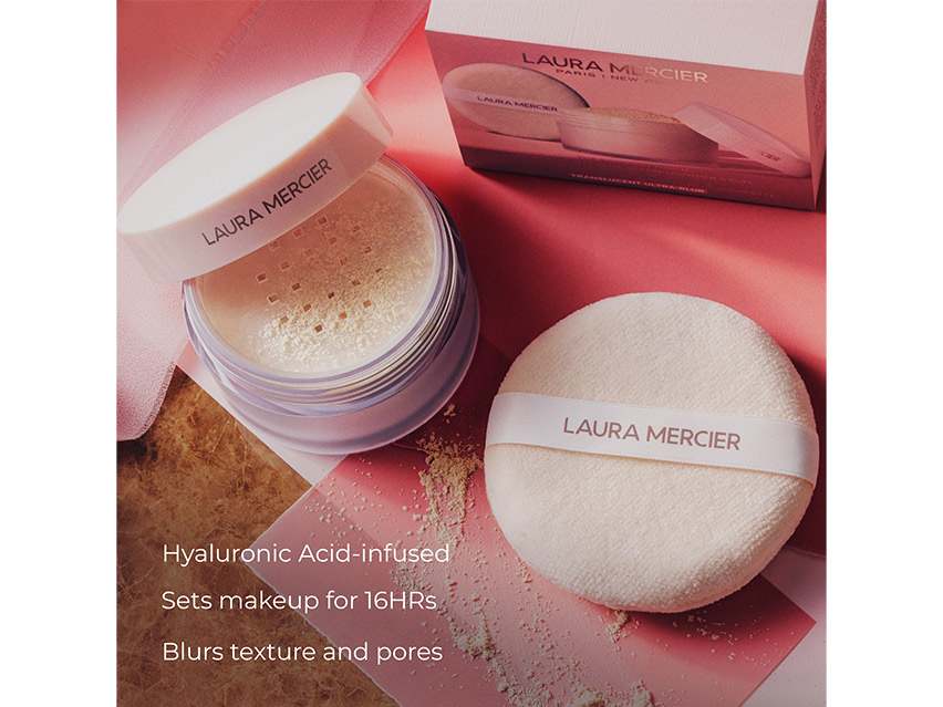 Laura Mercier The Finishing Touch Ultra-Blur Translucent Loose Setting Powder &amp; Puff - Limited Edition
