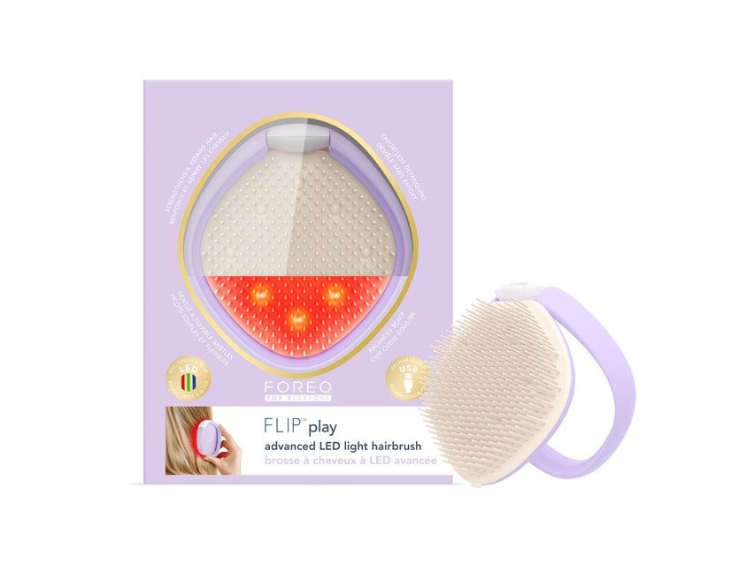 FOREO FLIP Play Advanced LED Light Hairbrush &amp; Hair Spritz Duo