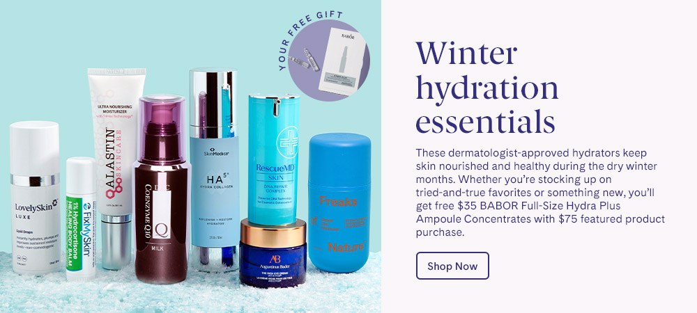 Winter hydration essentials - Free $35 BABOR Full-Size Hydra Plus Ampoule Concentrates with $75 featured product purchase