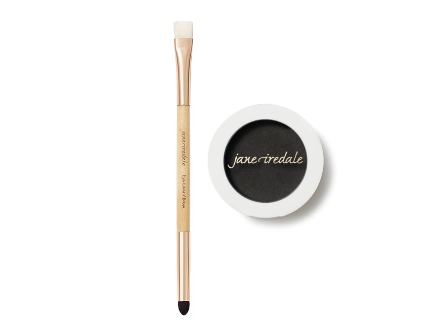 jane iredale PureBrow Powder & Eye Liner/Brow Brush Duo - Soft Black