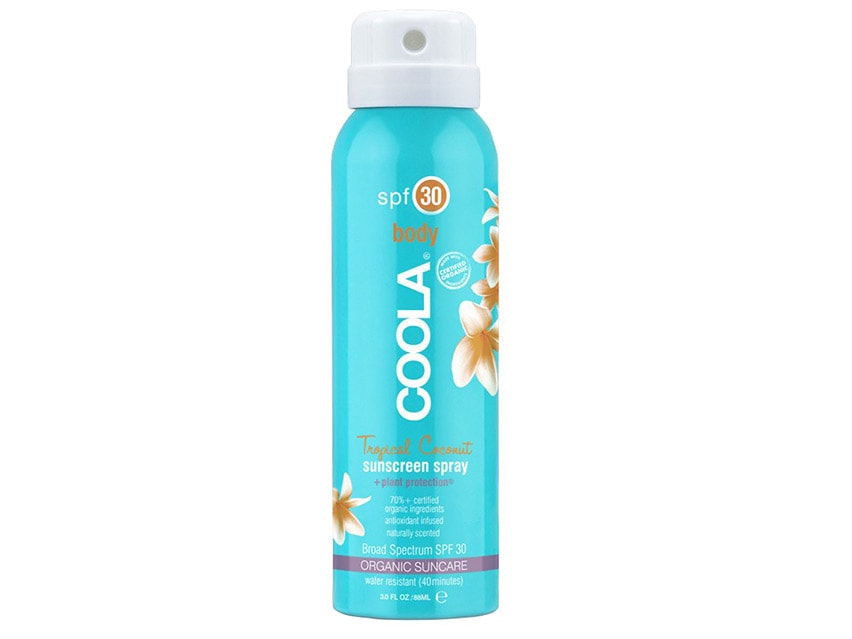 COOLA Travel-size Organic Sunscreen Spray SPF 30 - 3.0 oz - Tropical Coconut