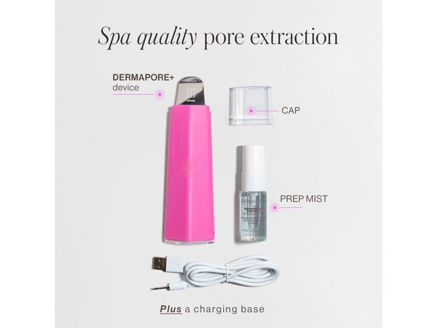 DERMAFLASH DERMAPORE+ Ultrasonic Pore Extractor &amp; Skincare Infuser