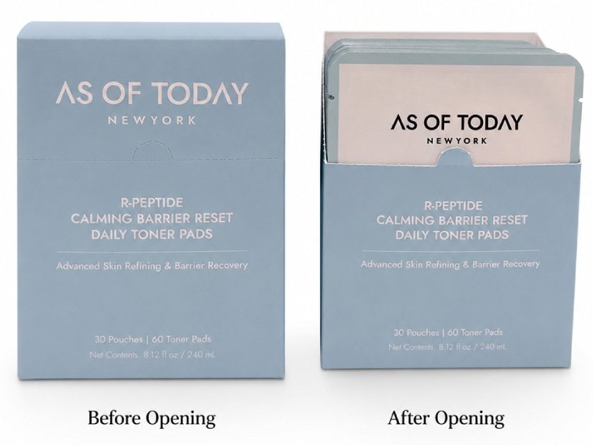 AS OF TODAY R-Peptide Calming Barrier Reset Daily Toner Pads