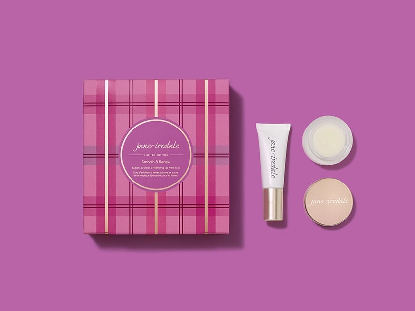 jane iredale Smooth &amp; Renew Sugar Lip Scrub &amp; Hydrating Lip Mask Duo - Limited Edition