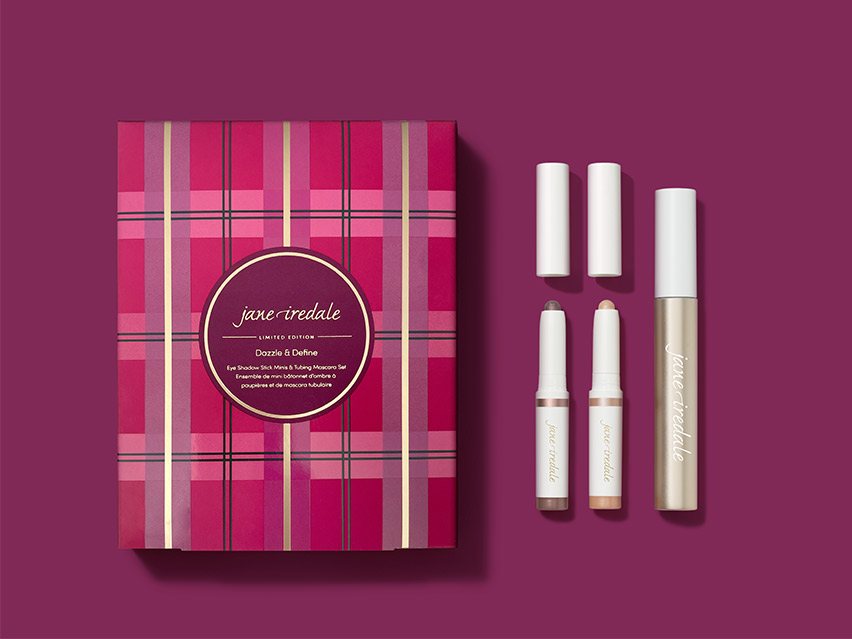 jane iredale Dazzle &amp; Define Eye Shadow Stick Mini &amp; Tubing Mascara Set - Limited Edition