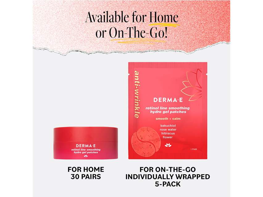 derma e Retinol Line Smoothing Hydro Gel Patches