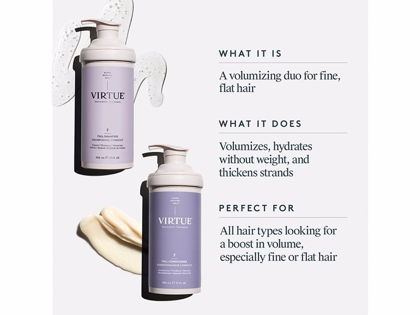 VIRTUE Celebrate Hair Repair Full Shampoo & Conditioner Duo - Limited Edition