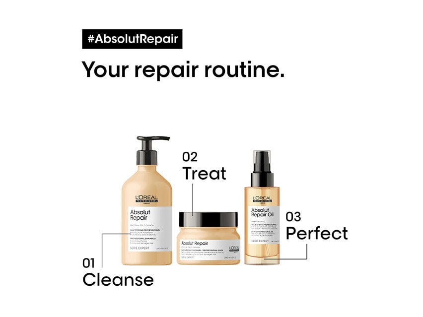 vride Overfladisk Premier L'Oreal Professionnel Absolut Repair Gold Quinoa + Protein Instant  Resurfacing Shampoo | LovelySkin