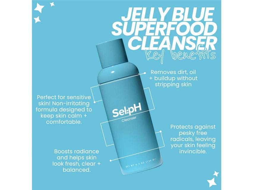 SelpH Jelly Blue Superfood Cleanser