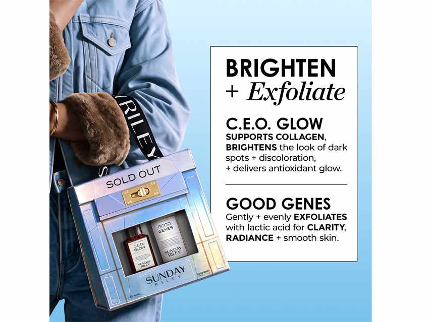 Sunday Riley Sold Out C.E.O. Glow &amp; Good Genes Set - Limited Edition