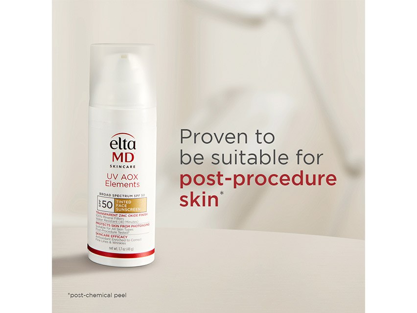 EltaMD UV AOX Elements Tinted Broad Spectrum SPF 50 - Upgraded Formula
