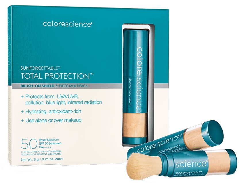 Colorescience Sunforgettable Total Protection Brush-On Shield SPF 50 Multipack - Fair