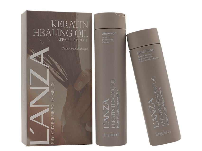 L&#39;ANZA Keratin Healing Oil Shampoo &amp; Conditioner Duo - Limited Edition