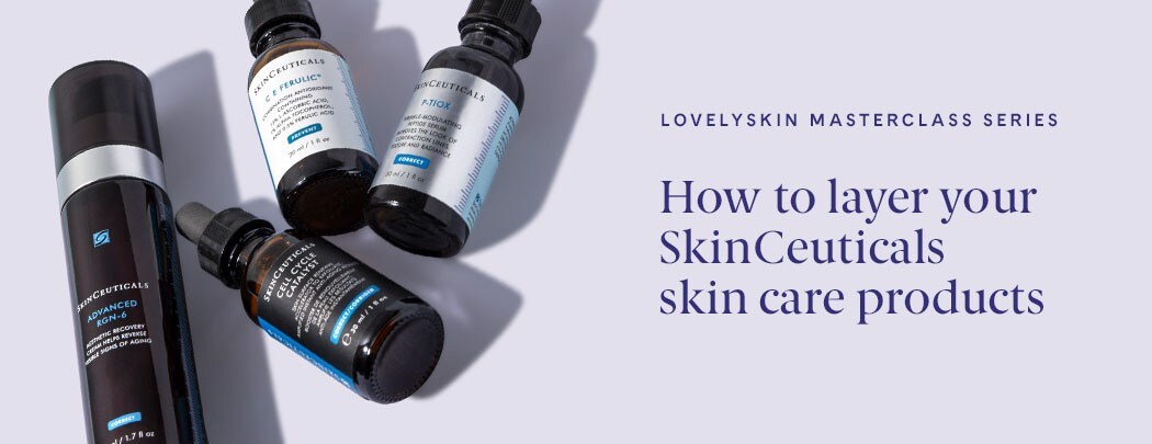 Bottles lay on a singular colored background